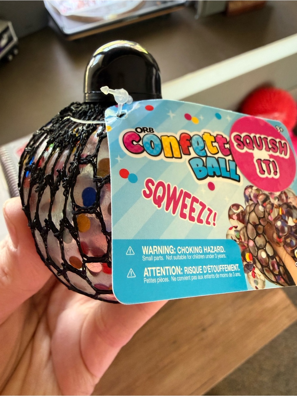 ORB Curiosities Confetti Squish Ball - Multicolor- new!